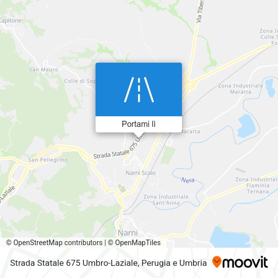 Mappa Strada Statale 675 Umbro-Laziale