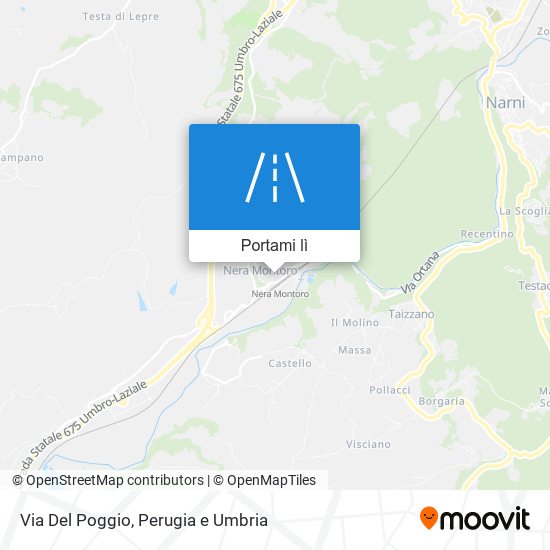 Mappa Via Del Poggio