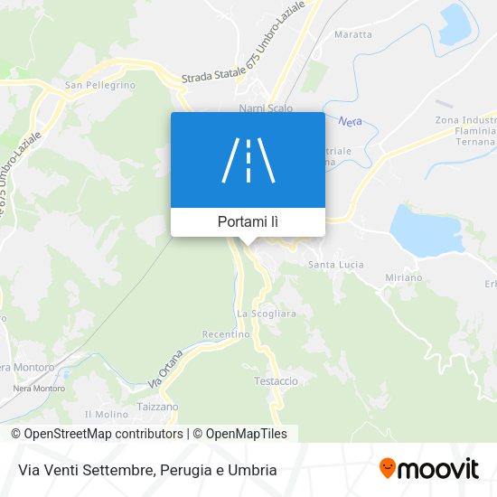 Mappa Via Venti Settembre