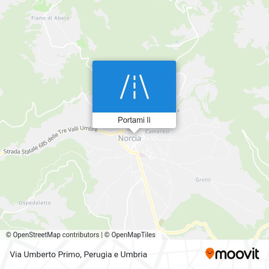 Mappa Via Umberto Primo
