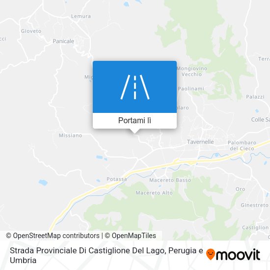 Mappa Strada Provinciale Di Castiglione Del Lago