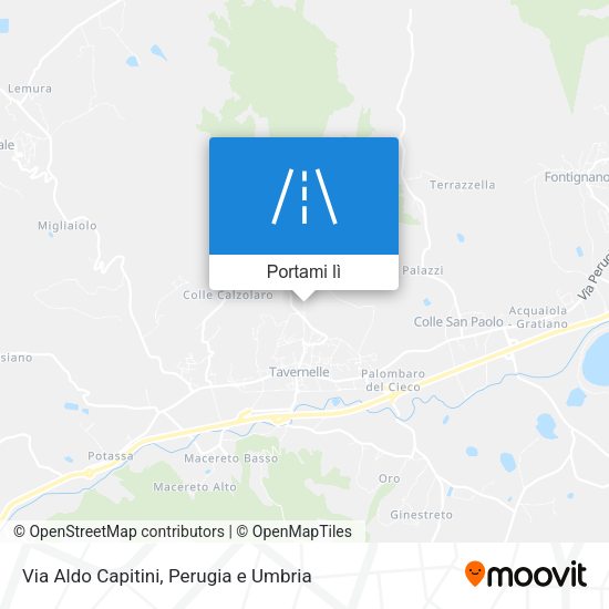 Mappa Via Aldo Capitini