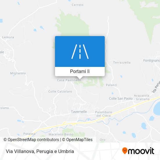 Mappa Via Villanova