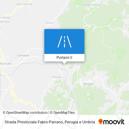 Mappa Strada Provinciale Fabro-Parrano
