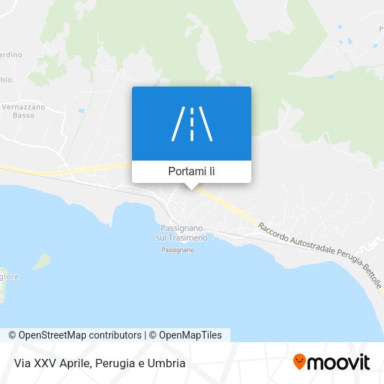 Mappa Via XXV Aprile