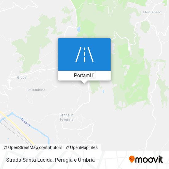 Mappa Strada Santa Lucida