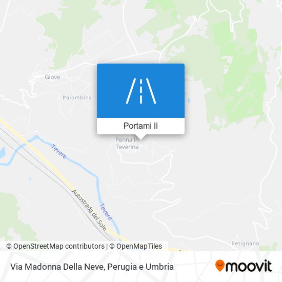 Mappa Via Madonna Della Neve