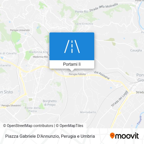 Mappa Piazza Gabriele D'Annunzio