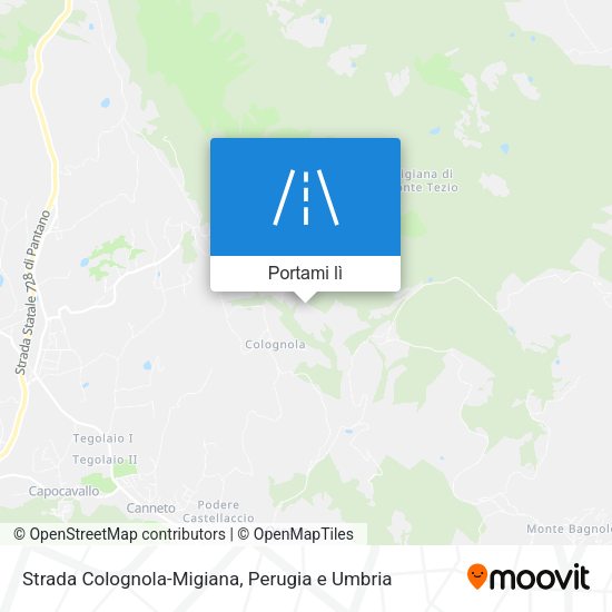 Mappa Strada Colognola-Migiana