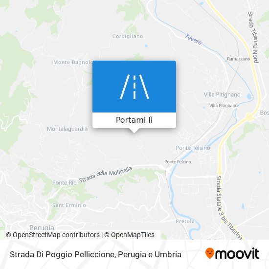 Mappa Strada Di Poggio Pelliccione