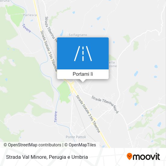 Mappa Strada Val Minore