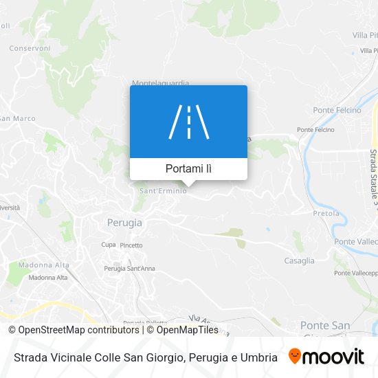 Mappa Strada Vicinale Colle San Giorgio