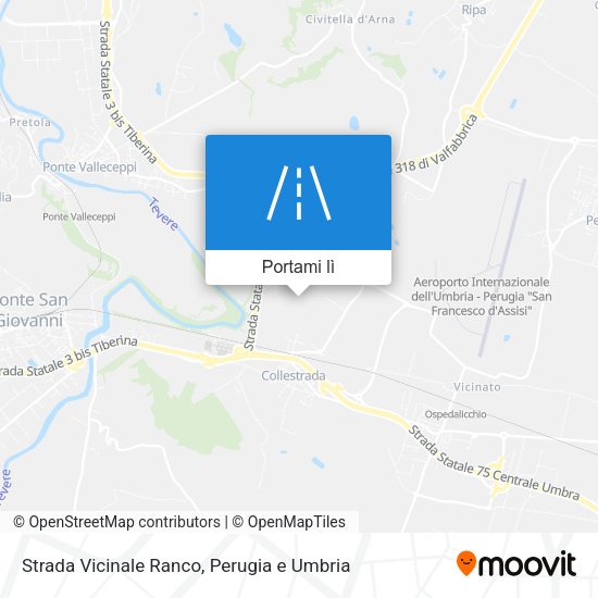 Mappa Strada Vicinale Ranco