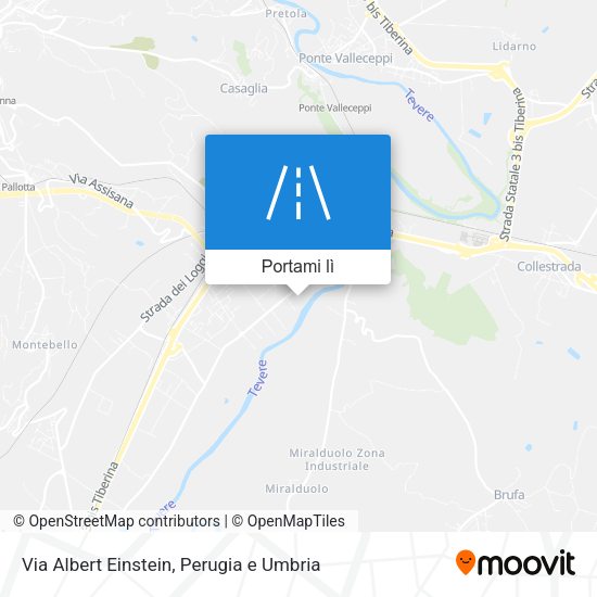 Mappa Via Albert Einstein