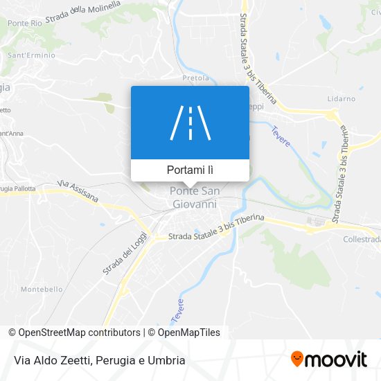 Mappa Via Aldo Zeetti