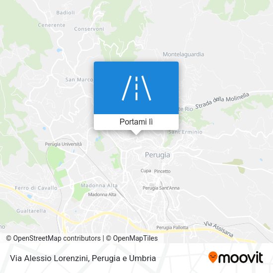 Mappa Via Alessio Lorenzini