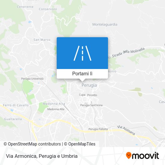 Mappa Via Armonica