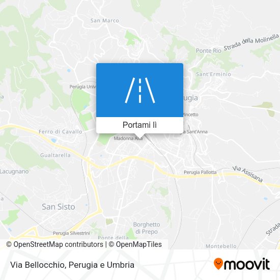 Mappa Via Bellocchio
