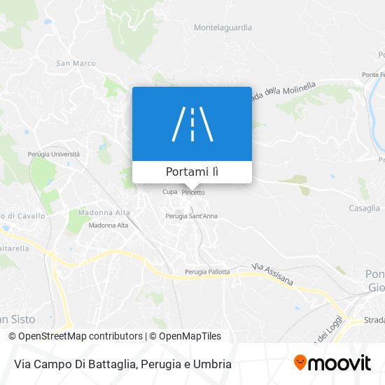 Mappa Via Campo Di Battaglia