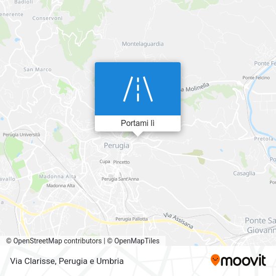 Mappa Via Clarisse