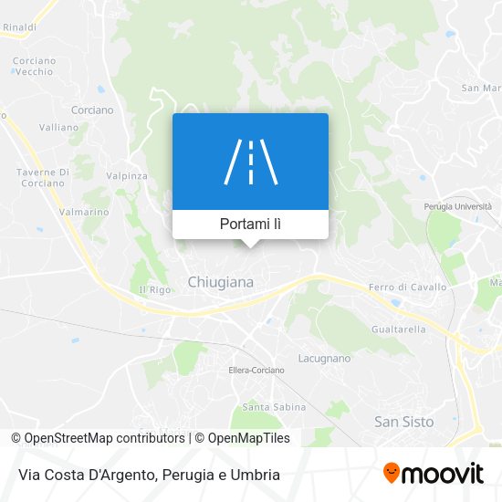 Mappa Via Costa D'Argento