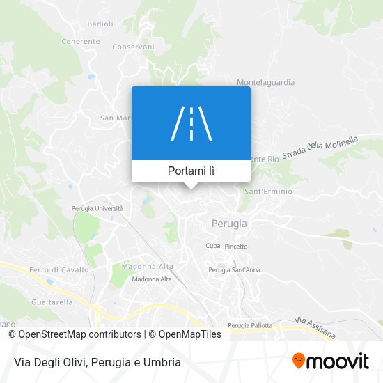 Mappa Via Degli Olivi