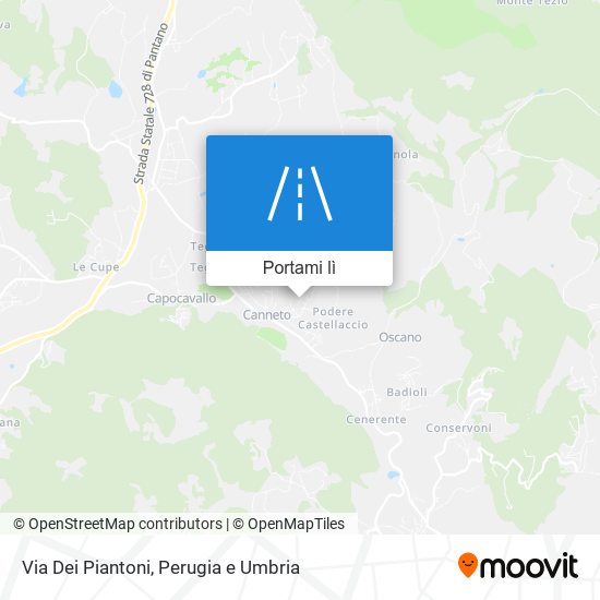 Mappa Via Dei Piantoni