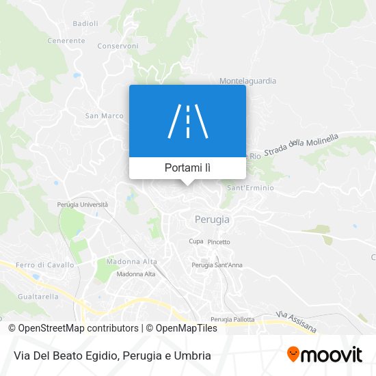 Mappa Via Del Beato Egidio