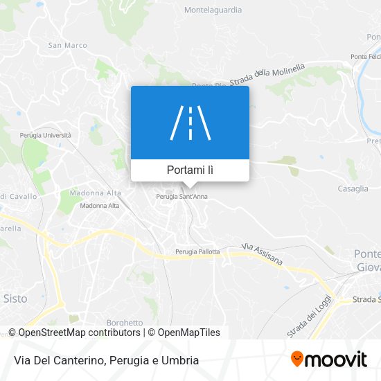 Mappa Via Del Canterino