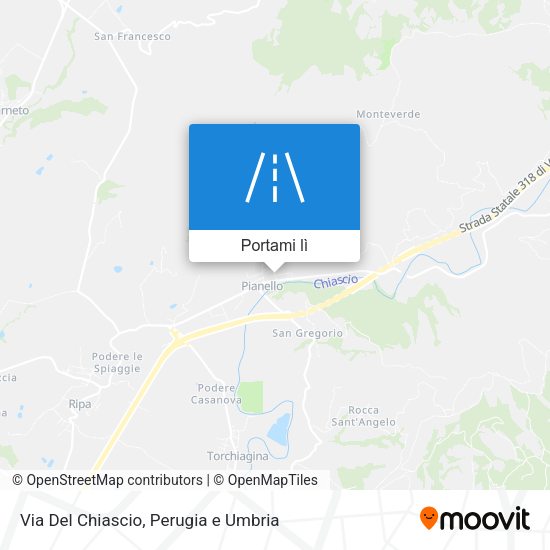 Mappa Via Del Chiascio