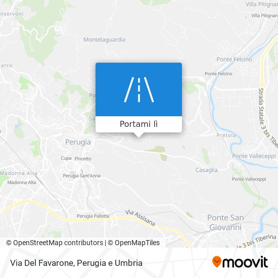 Mappa Via Del Favarone