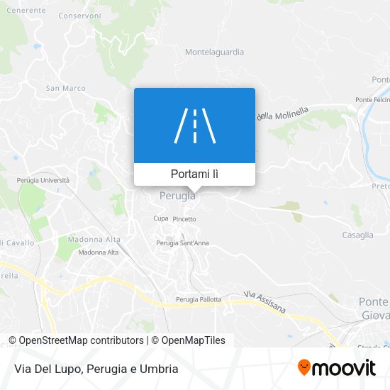 Mappa Via Del Lupo