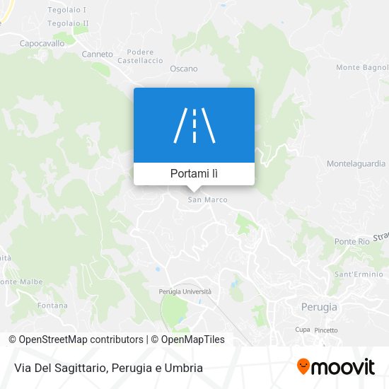 Mappa Via Del Sagittario