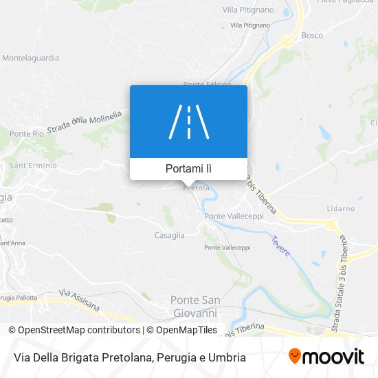 Mappa Via Della Brigata Pretolana