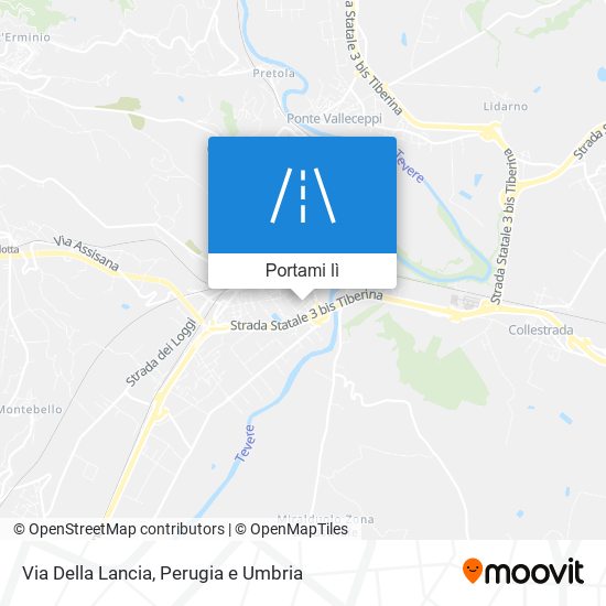 Mappa Via Della Lancia