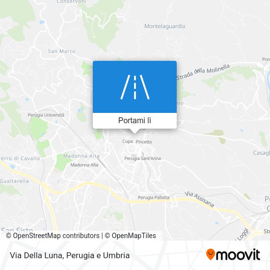 Mappa Via Della Luna
