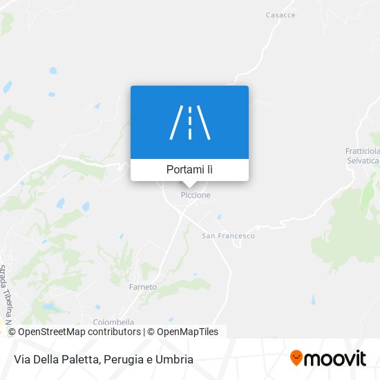 Mappa Via Della Paletta