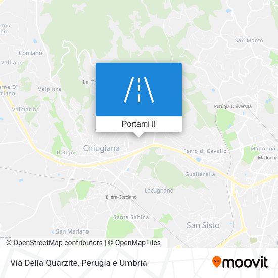 Mappa Via Della Quarzite