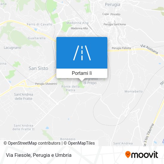 Mappa Via Fiesole