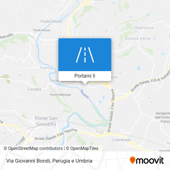 Mappa Via Giovanni Bondi