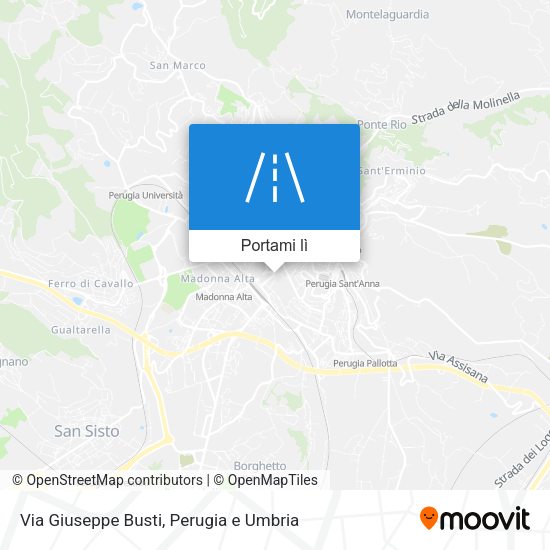 Mappa Via Giuseppe Busti