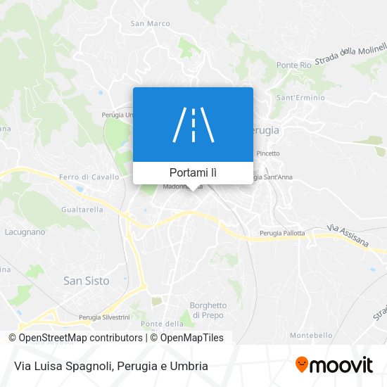Mappa Via Luisa Spagnoli
