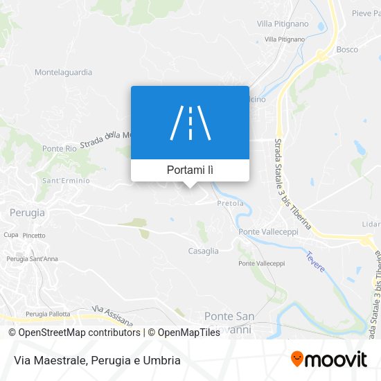Mappa Via Maestrale