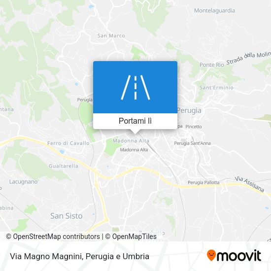 Mappa Via Magno Magnini