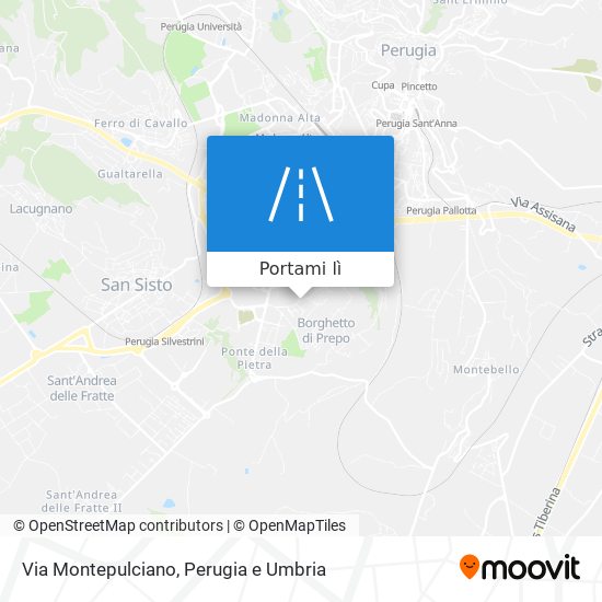 Mappa Via Montepulciano