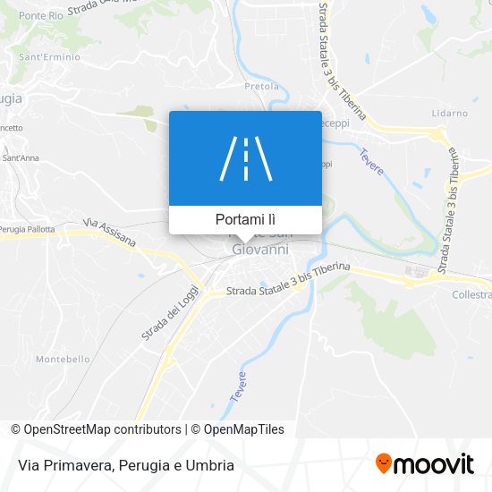 Mappa Via Primavera