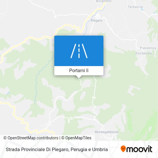 Mappa Strada Provinciale Di Piegaro