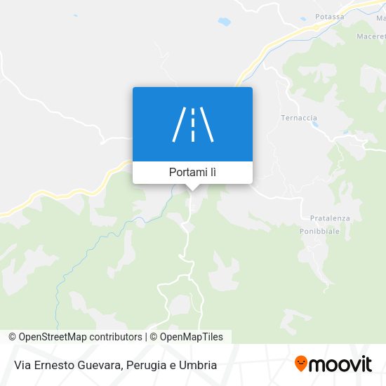 Mappa Via Ernesto Guevara