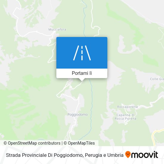 Mappa Strada Provinciale Di Poggiodomo