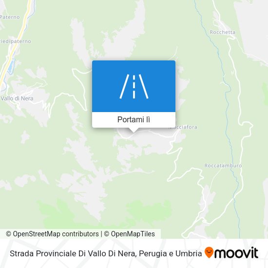 Mappa Strada Provinciale Di Vallo Di Nera